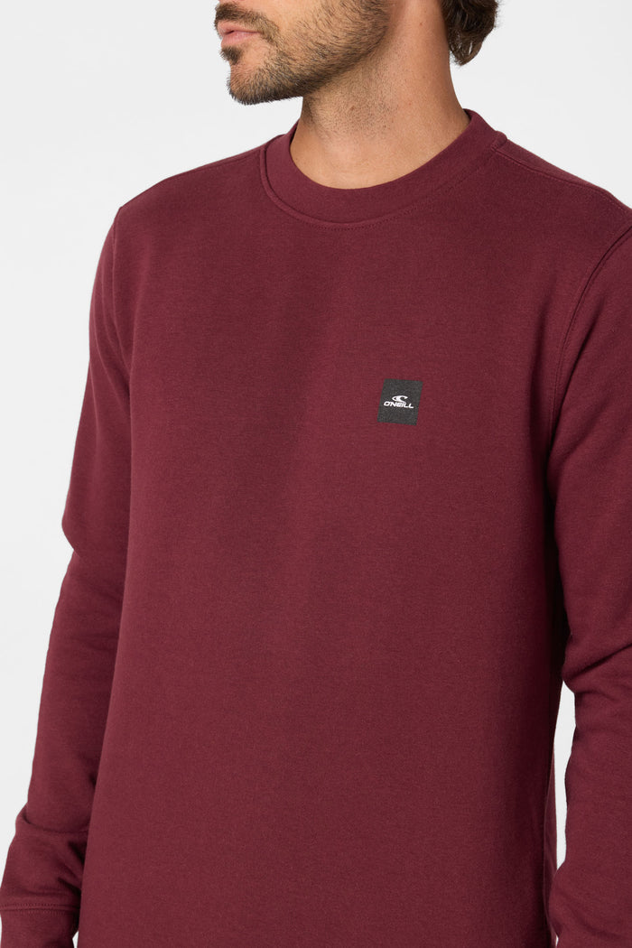 Blocked Out Crew Pullover - Burgundy | O'Neill