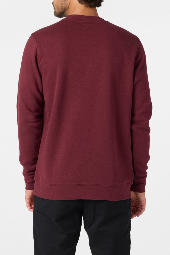 Blocked Out Crew Pullover - Burgundy | O'Neill