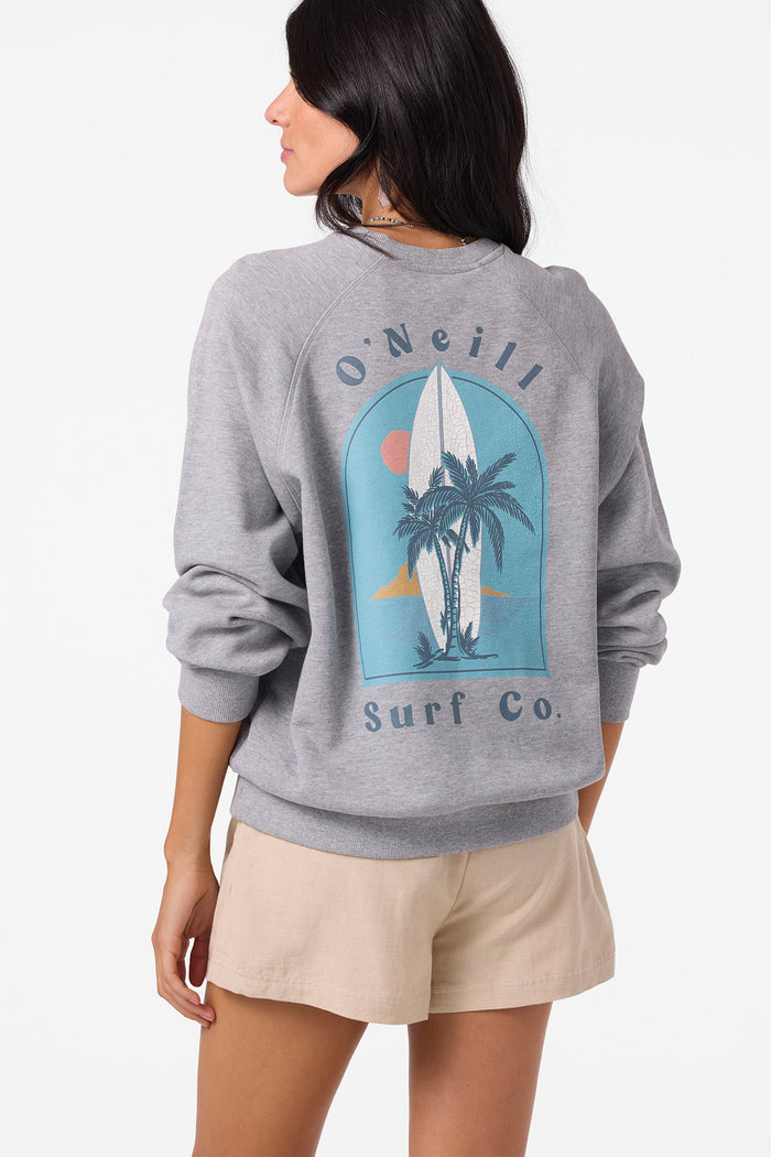 Boardwalk Crew Neck Fleece - Heather Ash | O'Neill