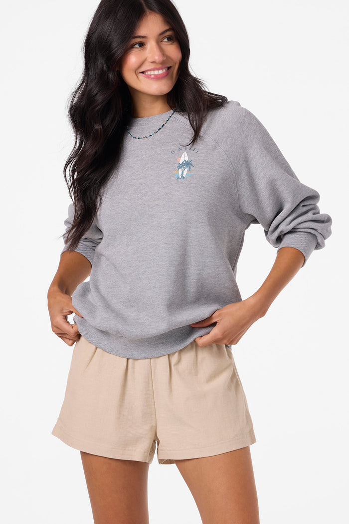 Boardwalk Crew Neck Fleece - Heather Ash | O'Neill