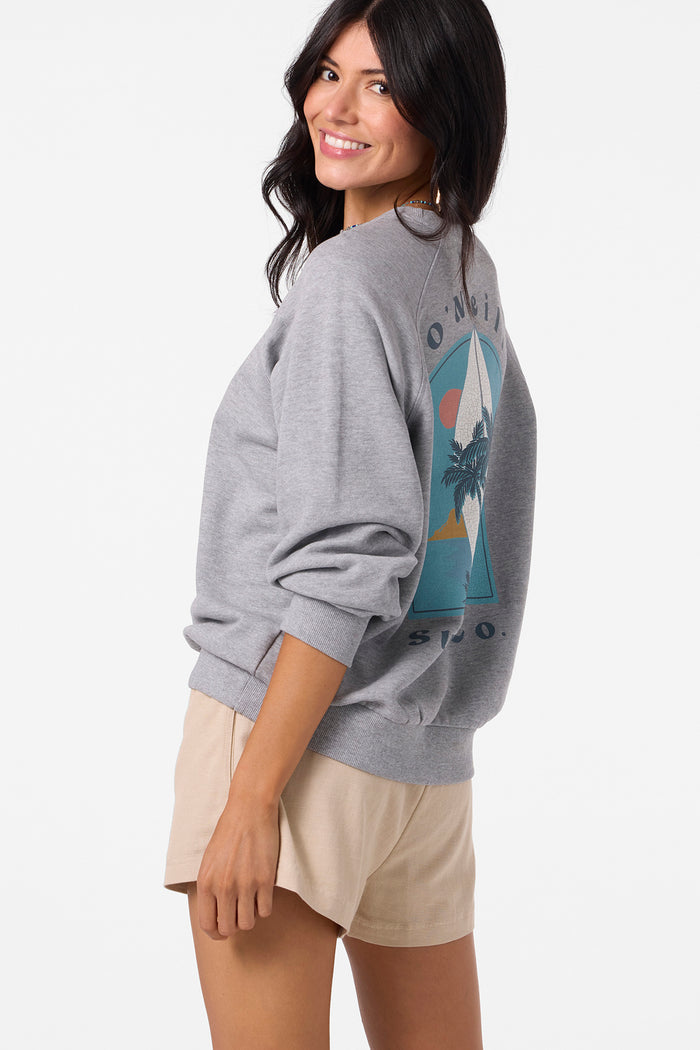 Boardwalk Crew Neck Fleece - Heather Ash | O'Neill