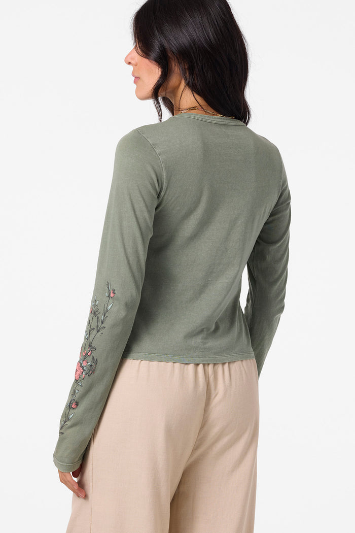 Boho Butterfly Long Sleeve Tee - Sea Spray | O'Neill
