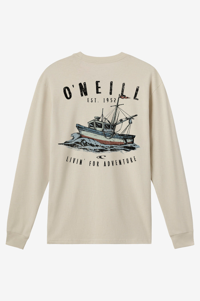 Boy's Adrift Long Sleeve Tee - Lt Khaki | O'Neill