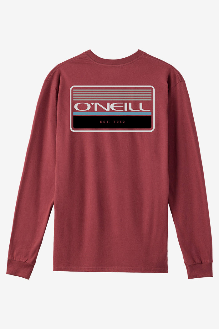 Boy's Banner Long Sleeve Tee - Oxblood Red | O'Neill