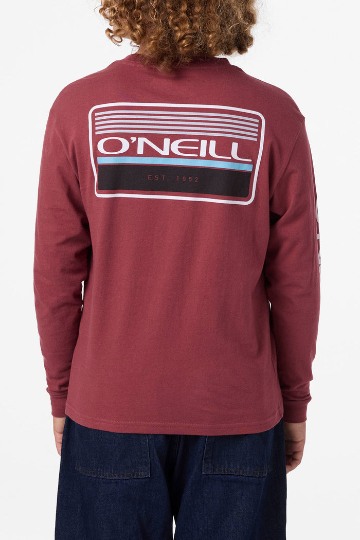 Boy's Banner Long Sleeve Tee - Oxblood Red | O'Neill