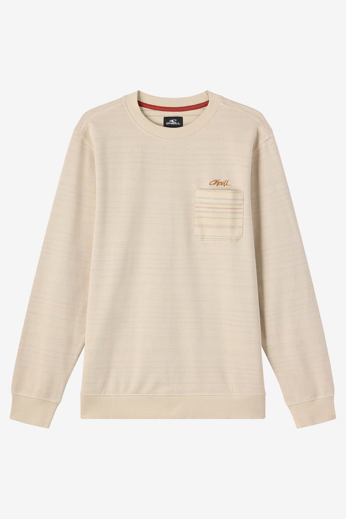 Boy's Bavaro Blocked Crew Shirt Fleece - Lt Khaki | O'Neill