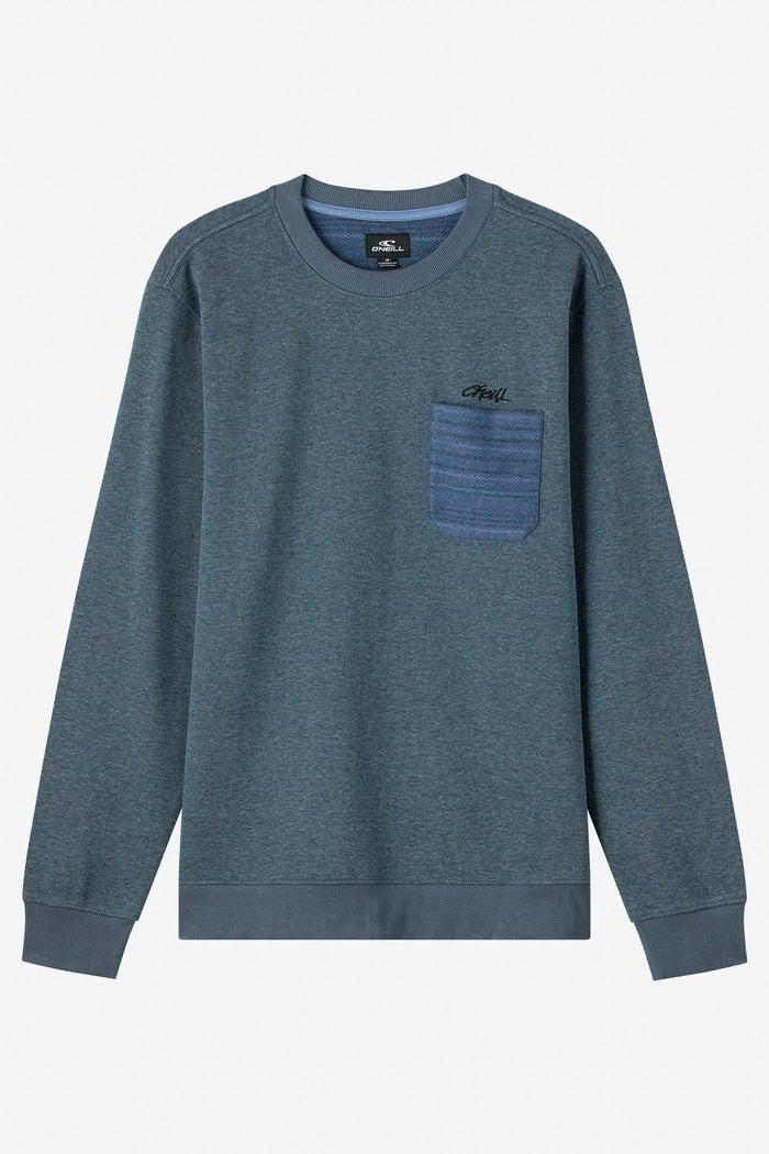 Boy's Bavaro Blocked Crew Shirt Fleece - Midnight Navy | O'Neill