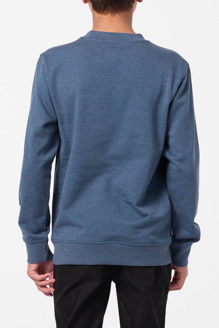 Boy's Bavaro Blocked Crew Shirt Fleece - Midnight Navy | O'Neill