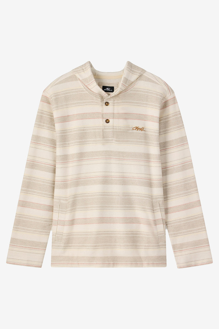 Boy's Bavaro Stripe Poncho Pullover Fleece - Cream | O'Neill