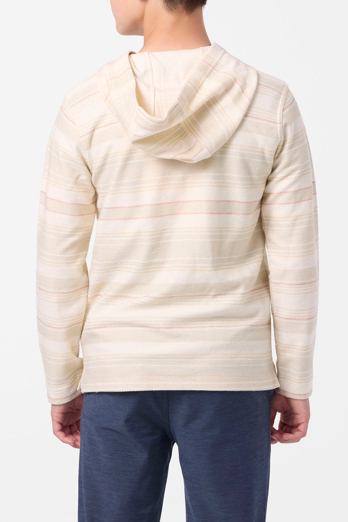 Boy's Bavaro Stripe Poncho Pullover Fleece - Cream | O'Neill