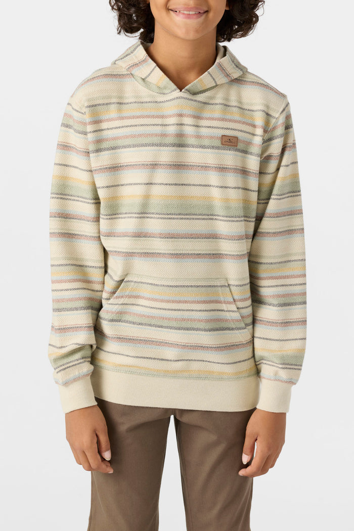 Boy's Bavaro Stripe Pullover - Lt Khaki | O'Neill