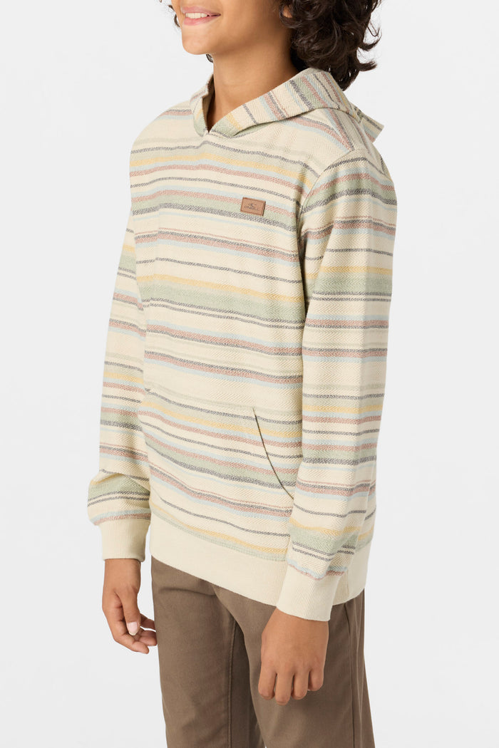 Boy's Bavaro Stripe Pullover - Lt Khaki | O'Neill