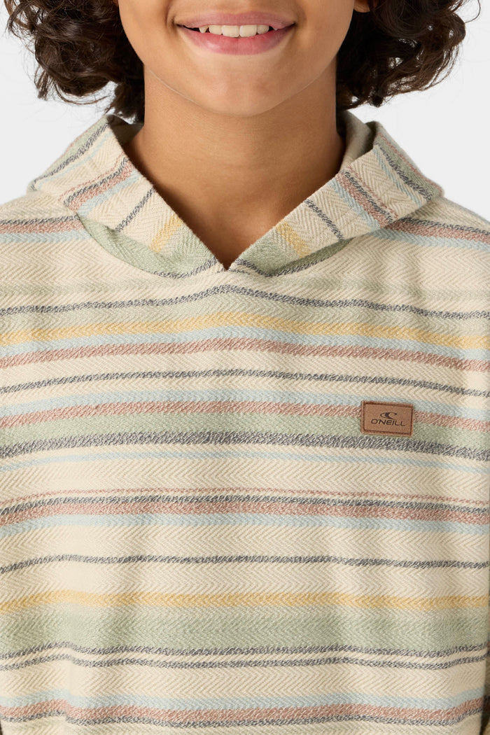Boy's Bavaro Stripe Pullover - Lt Khaki | O'Neill