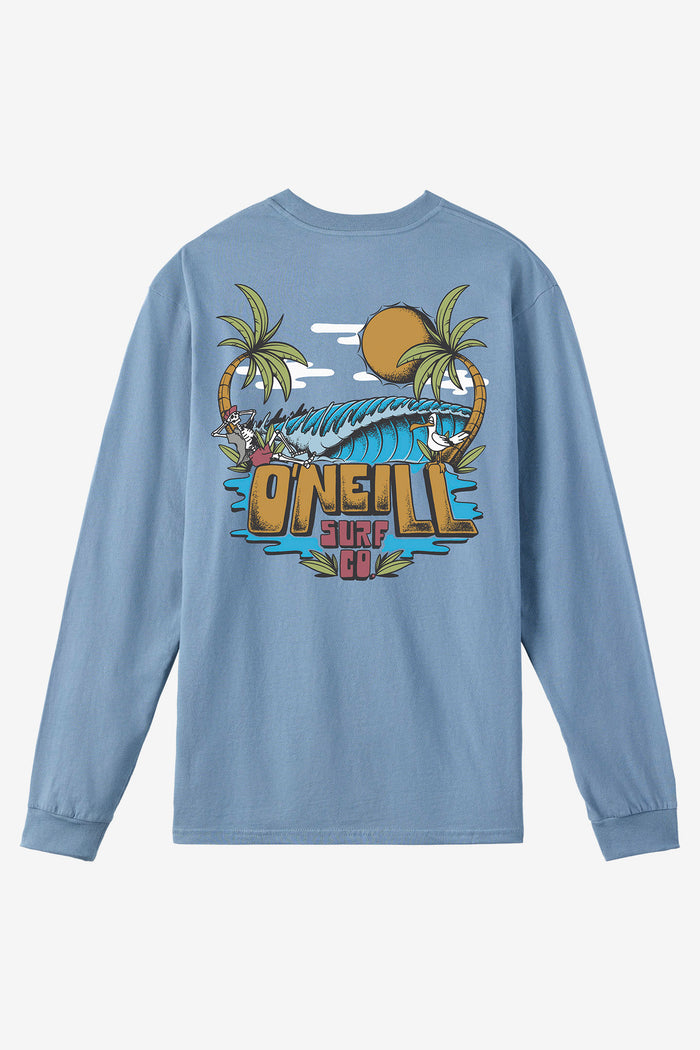 Boy's Chillin' Bones Long Sleeve Tee - Blue Mirage | O'Neill
