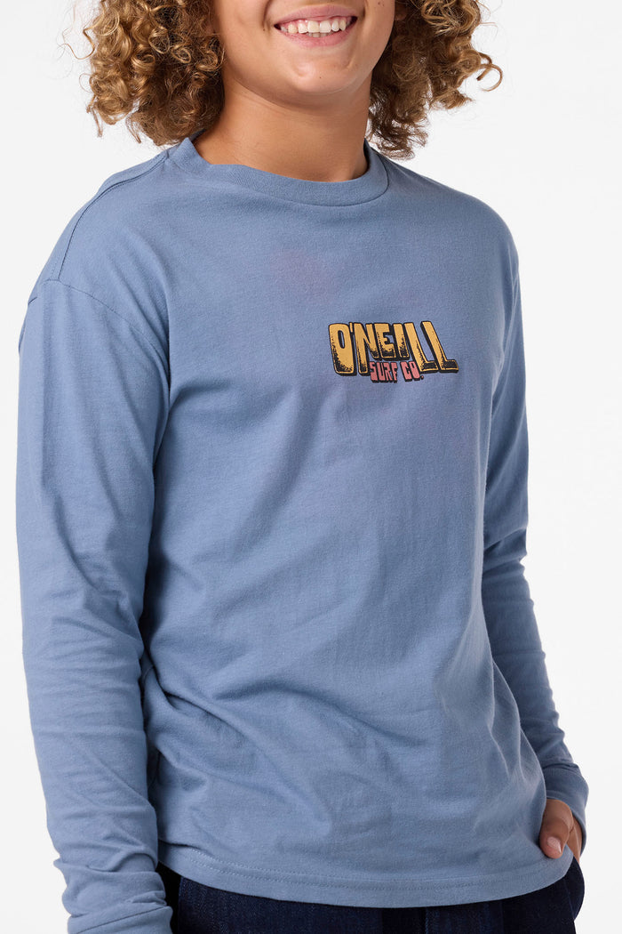 Boy's Chillin' Bones Long Sleeve Tee - Blue Mirage | O'Neill