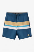 Boy's Cruzer Stripe Scallop 16" Boardshorts - Midnight Navy 2 | O'Neill