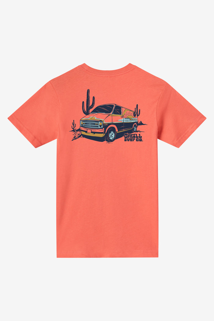 Boy's De La Cruzer Tee - Spiced Coral | O'Neill