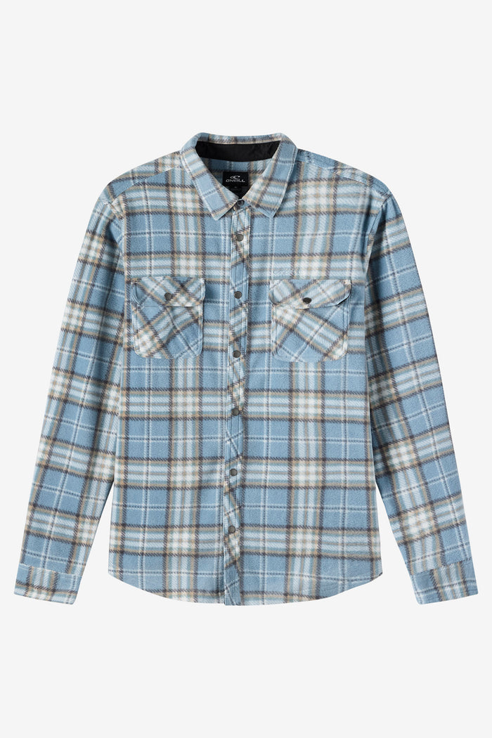 Boy's Glacier Plaid Superfleece Long Sleeve Shirt - Citadel | O'Neill
