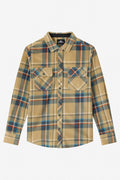 Boy's Glacier Plaid Superfleece Long Sleeve Shirt - Twill | O'Neill