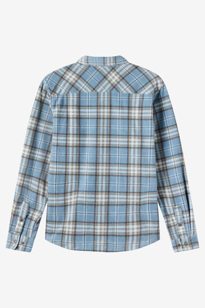 Boy's Glacier Plaid Superfleece Long Sleeve Shirt -  | O'Neill