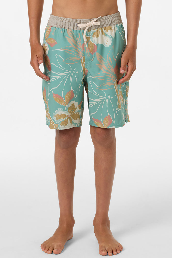 Boy's Hermosa Elastic Waist Lined 16" Swim Trunks