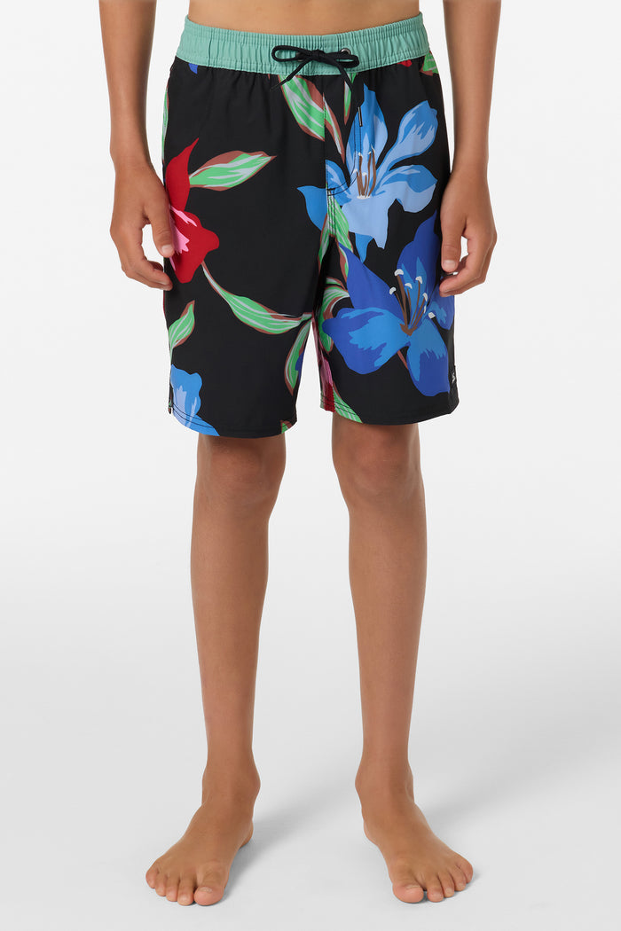 Boy's Hermosa Elastic Waist Lined 16" Swim Trunks