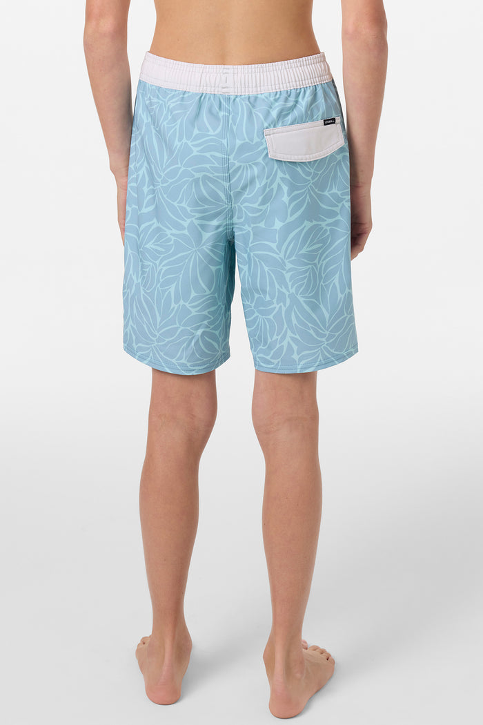 Boy's Hermosa Elastic Waist Lined 16" Swim Trunks - Stone Blue | O'Neill