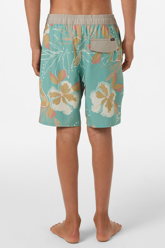 Boy's Hermosa Elastic Waist Lined 16" Swim Trunks