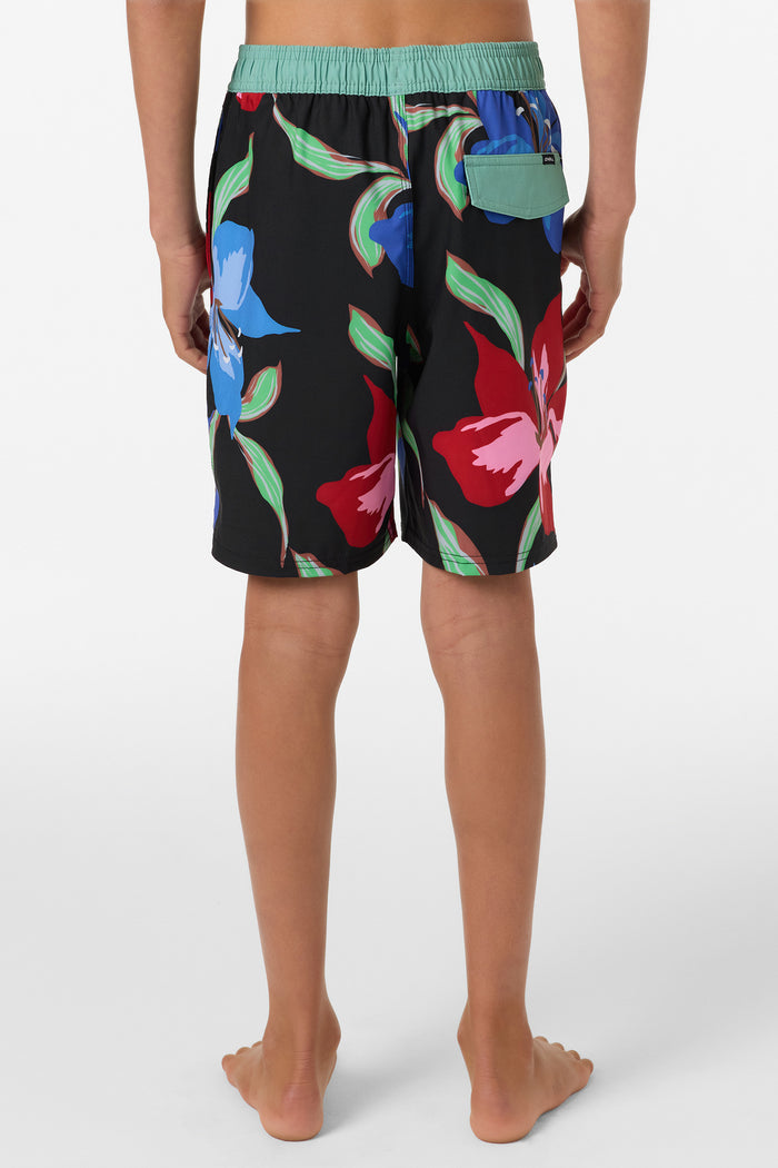 Boy's Hermosa Elastic Waist Lined 16" Swim Trunks