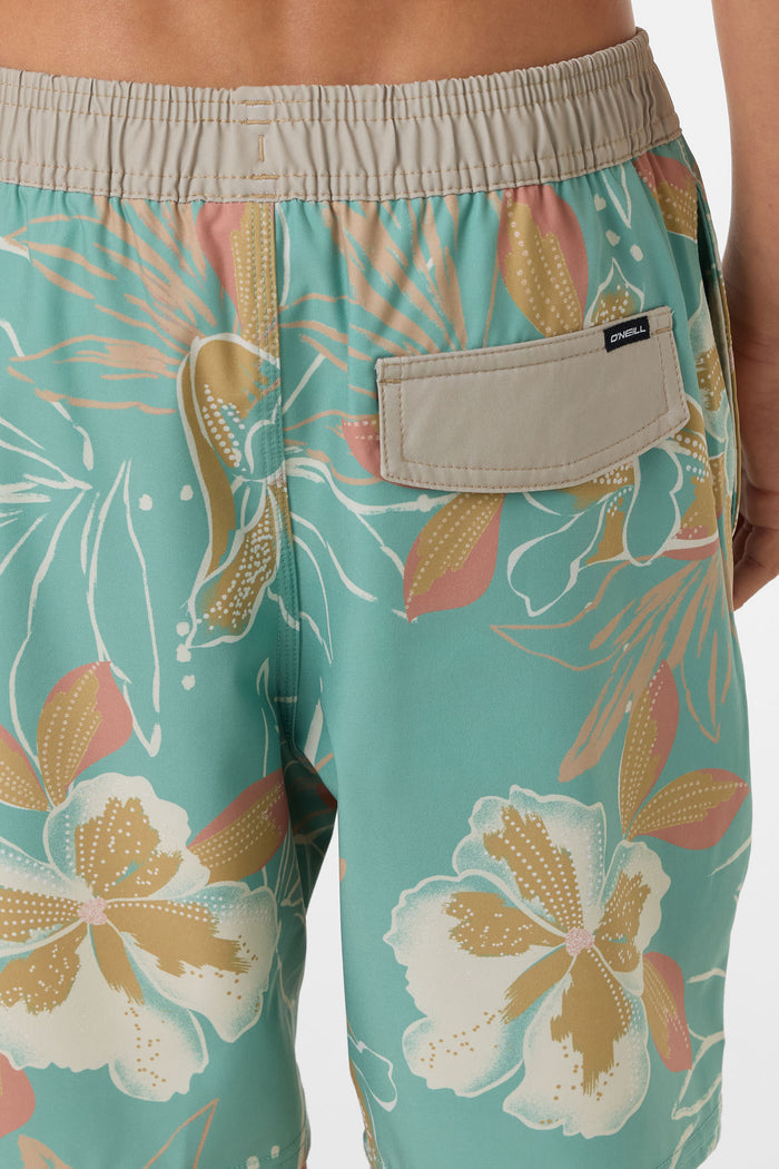 Boy's Hermosa Elastic Waist Lined 16" Swim Trunks