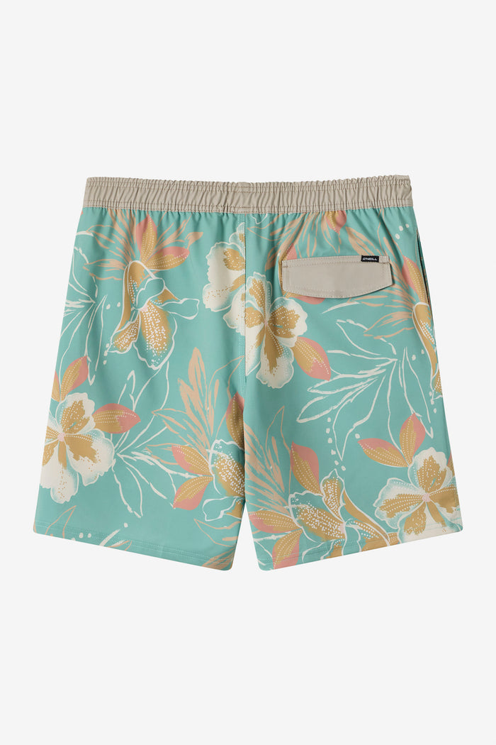Boy's Hermosa Elastic Waist Lined 16" Swim Trunks