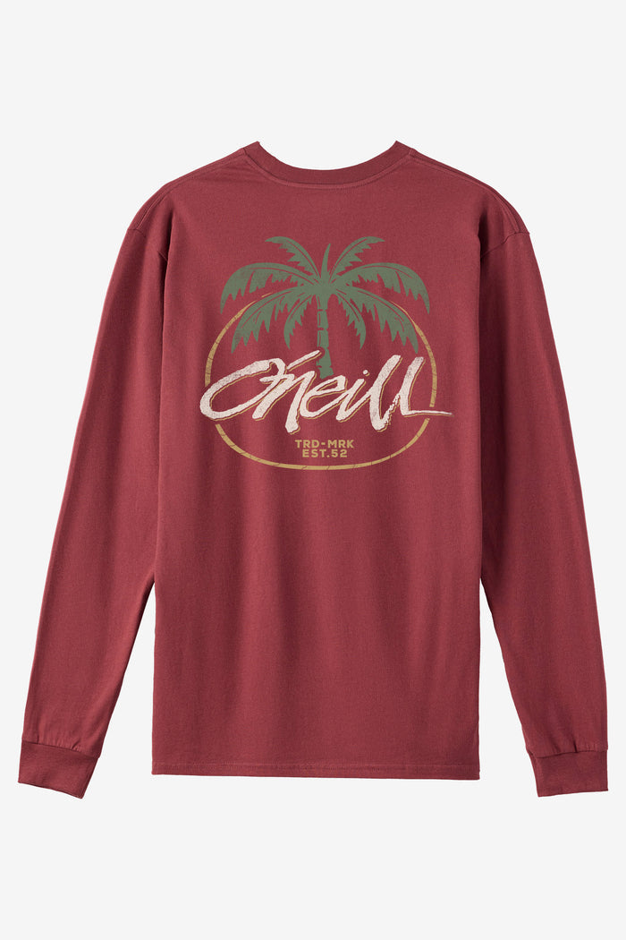 Boy's Home Grown Long Sleeve Tee - Oxblood Red | O'Neill