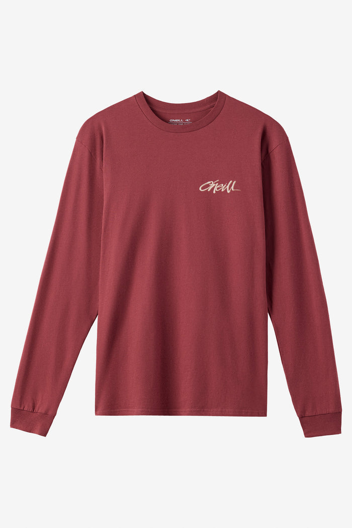 Boy's Home Grown Long Sleeve Tee - Oxblood Red | O'Neill