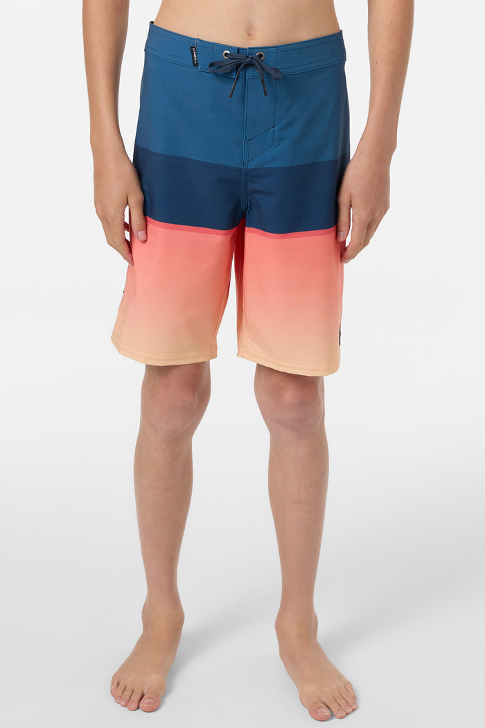 Boy's Hyperfreak Heat Block 17" Boardshorts - Persimmon | O'Neill