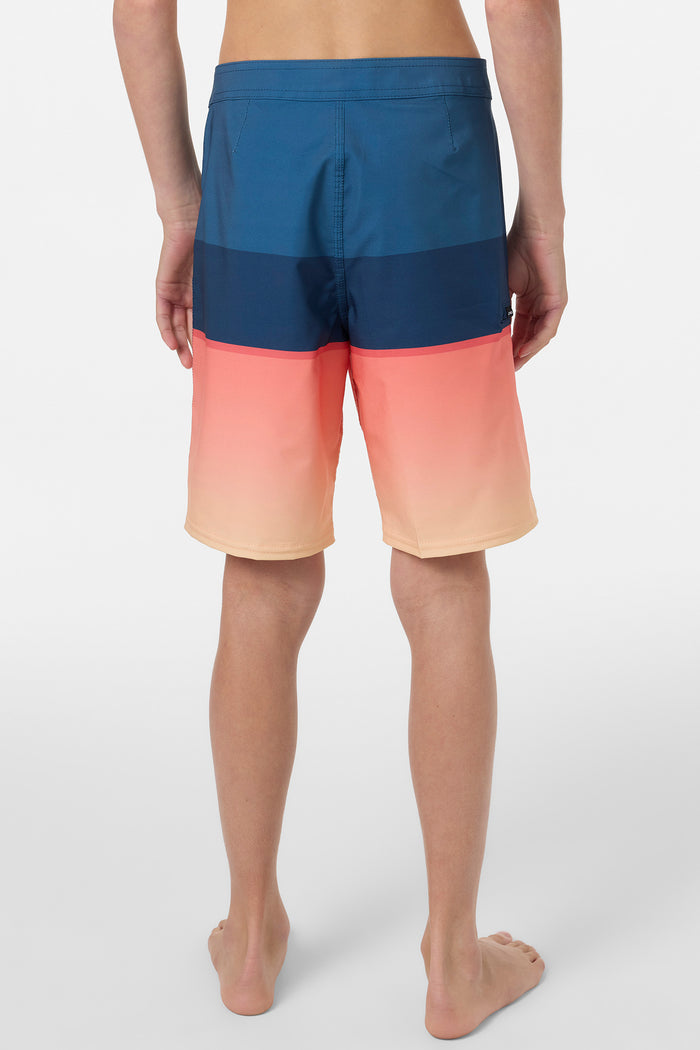 Boy's Hyperfreak Heat Block 17" Boardshorts - Persimmon | O'Neill