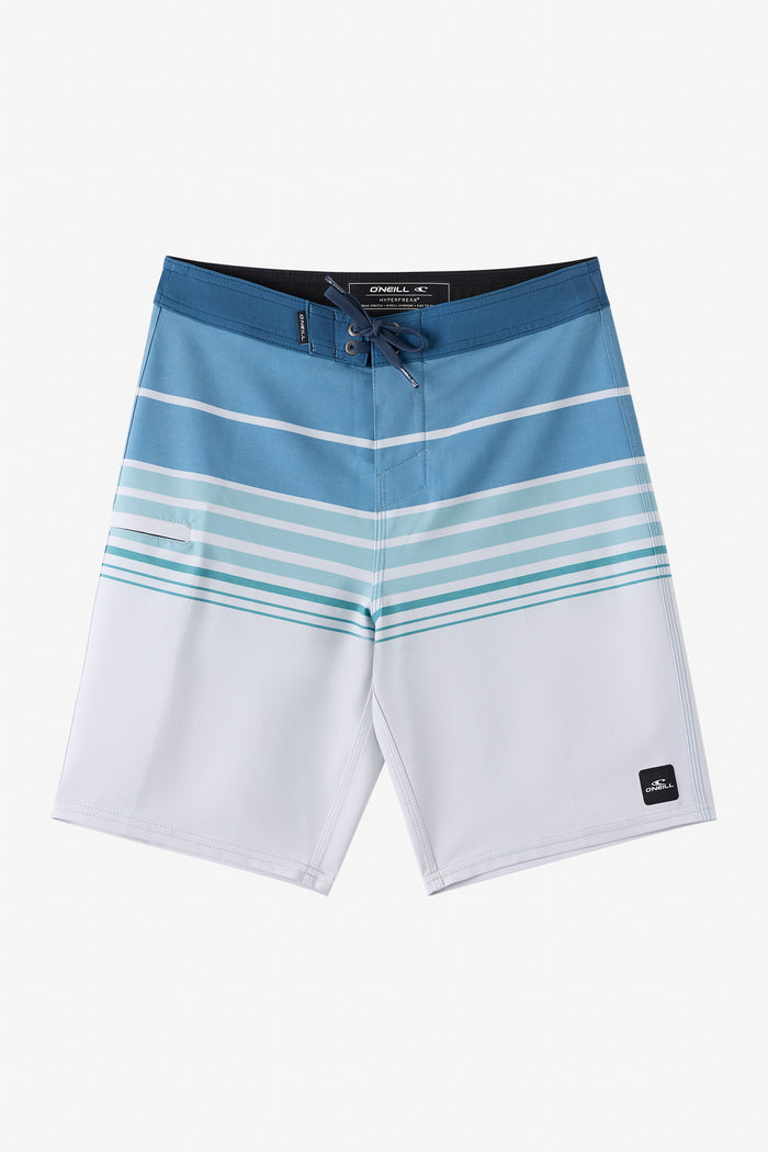 Boy's Hyperfreak Heat Stripe 17" Boardshorts - Fog | O'Neill