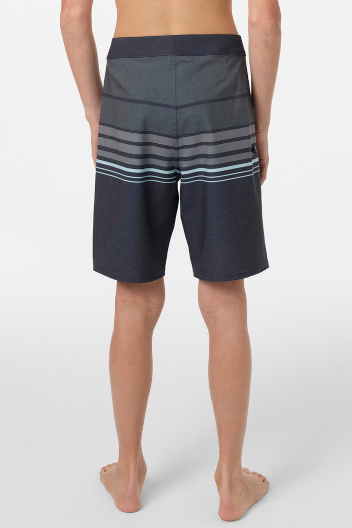 Boy's Hyperfreak Heat Stripe 17" Boardshorts - Phantom | O'Neill