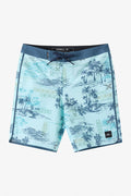 Boy's Hyperfreak Mysto Scallop 17" Boardshorts - Canal Blue | O'Neill