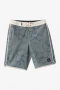 Boy's Hyperfreak Mysto Scallop 17" Boardshorts - Mulled Basil | O'Neill