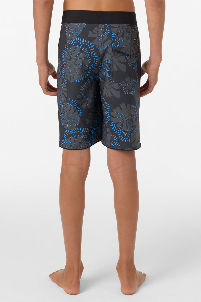 Boy's Hyperfreak Mysto Scallop 17" Boardshorts