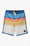Boy's Lennox Scallop 16" Boardshorts - Lt Khaki | O'Neill