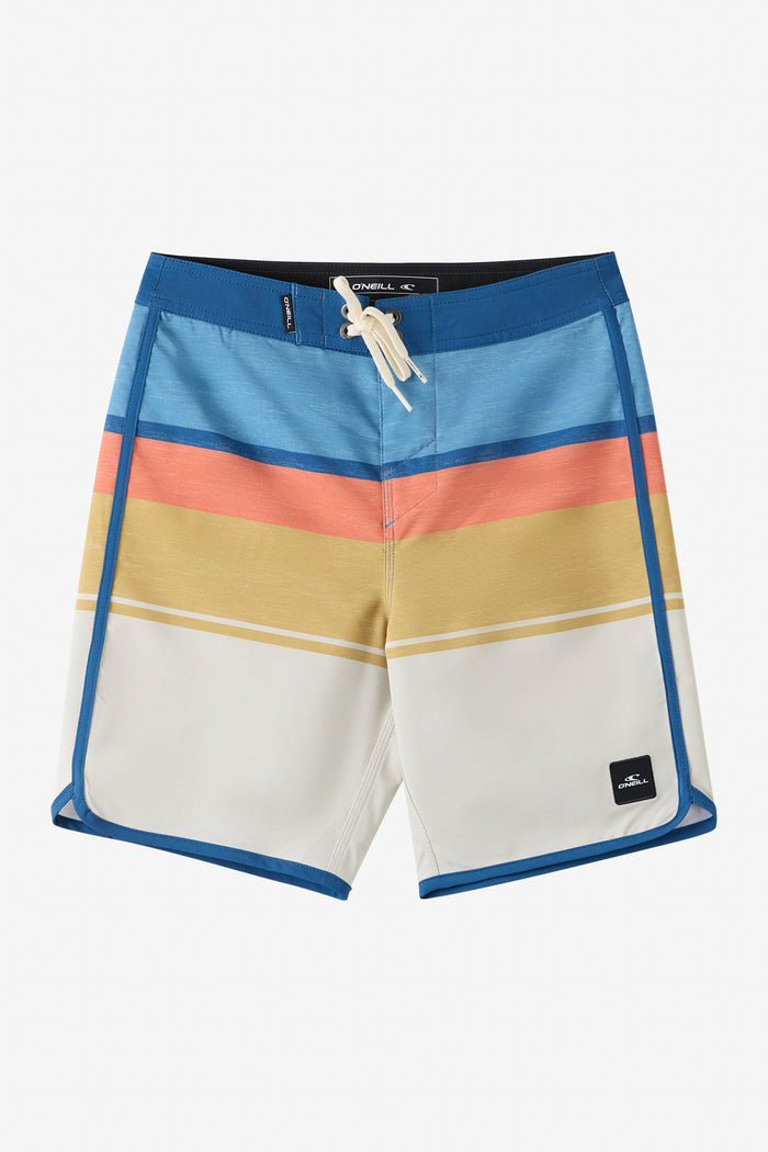 Boy's Lennox Scallop 16" Boardshorts - Lt Khaki | O'Neill