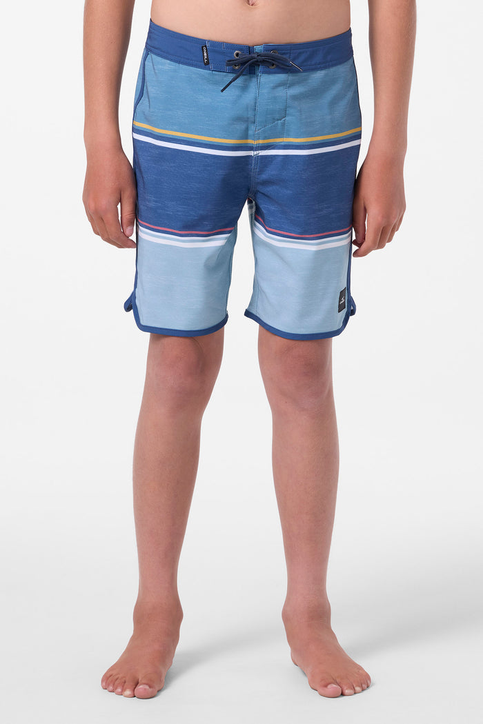 Boy's Lennox Scallop 16" Boardshorts - Aegean Blue | O'Neill