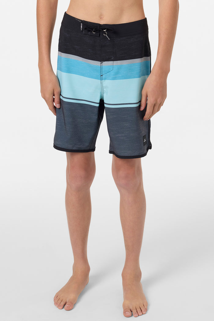 Boy's Lennox Scallop 16" Boardshorts - Phantom | O'Neill