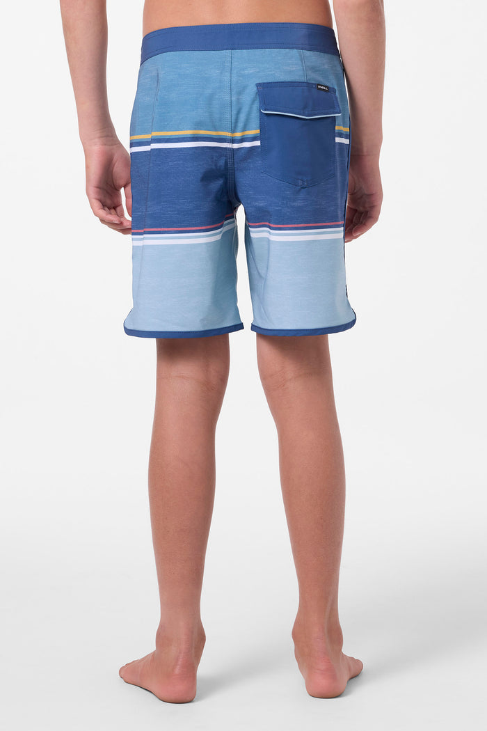 Boy's Lennox Scallop 16" Boardshorts - Aegean Blue | O'Neill