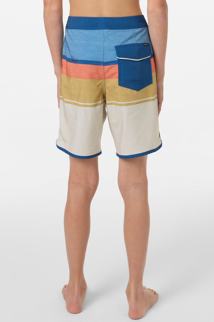 Boy's Lennox Scallop 16" Boardshorts - Lt Khaki | O'Neill