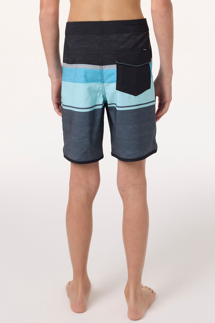 Boy's Lennox Scallop 16" Boardshorts - Phantom | O'Neill