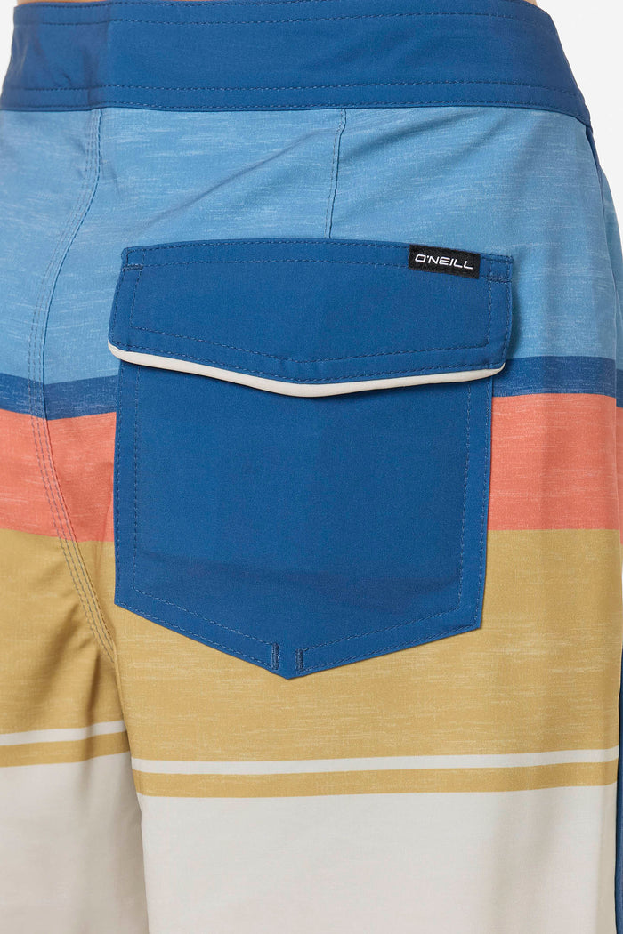 Boy's Lennox Scallop 16" Boardshorts - Lt Khaki | O'Neill