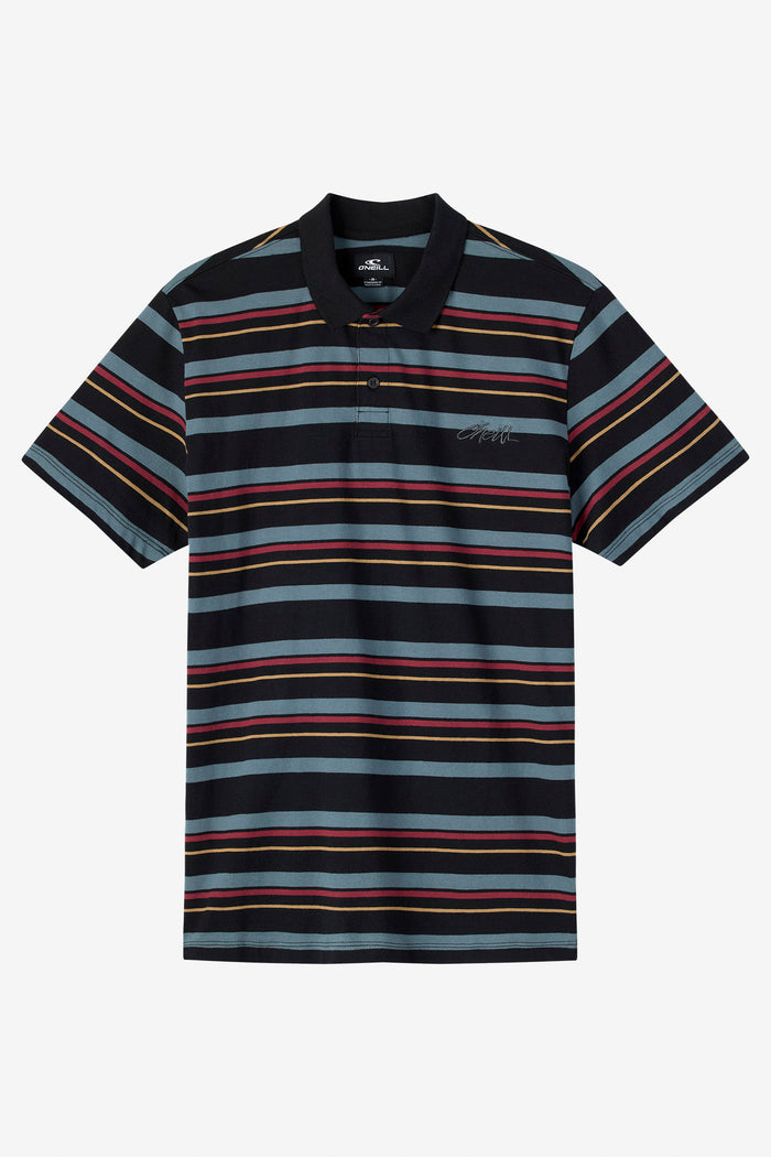 Boy's Novak Knit Polo Shirt - Black | O'Neill