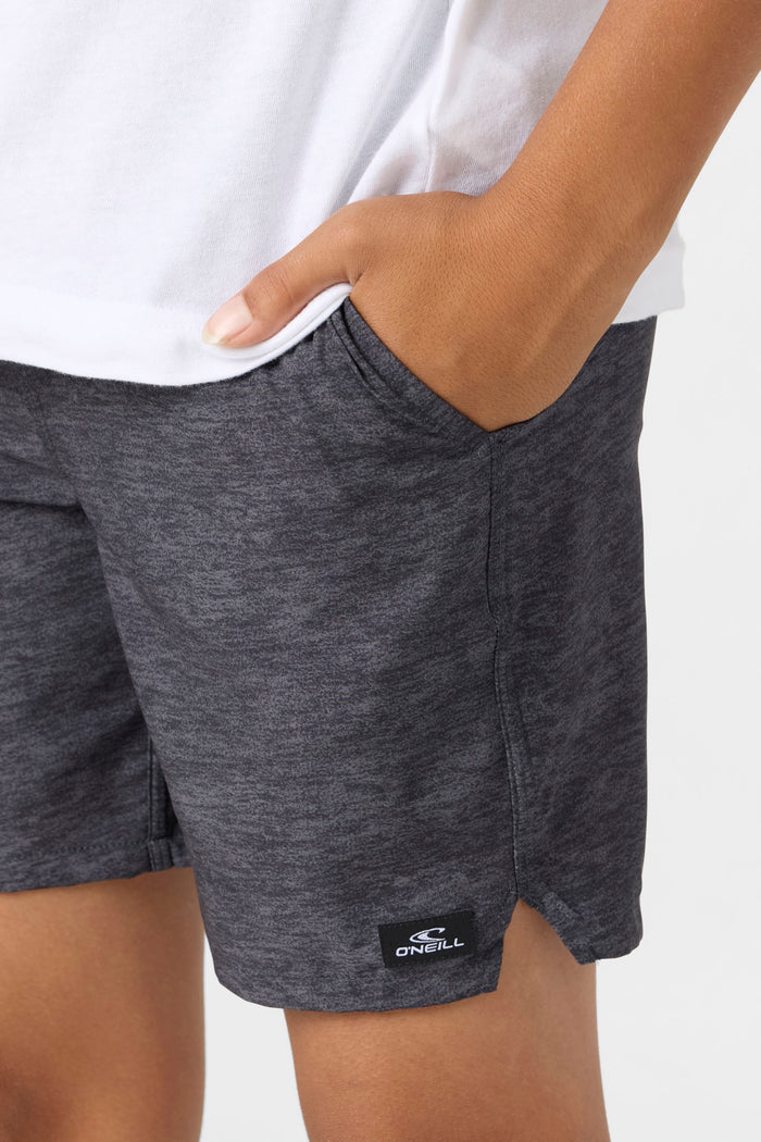 Boy's Perform Light Lined 15" Hybrid Shorts - Hthr Black | O'Neill